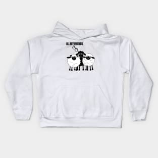 All my Friends are Proudly Black Sheep! Kids Hoodie